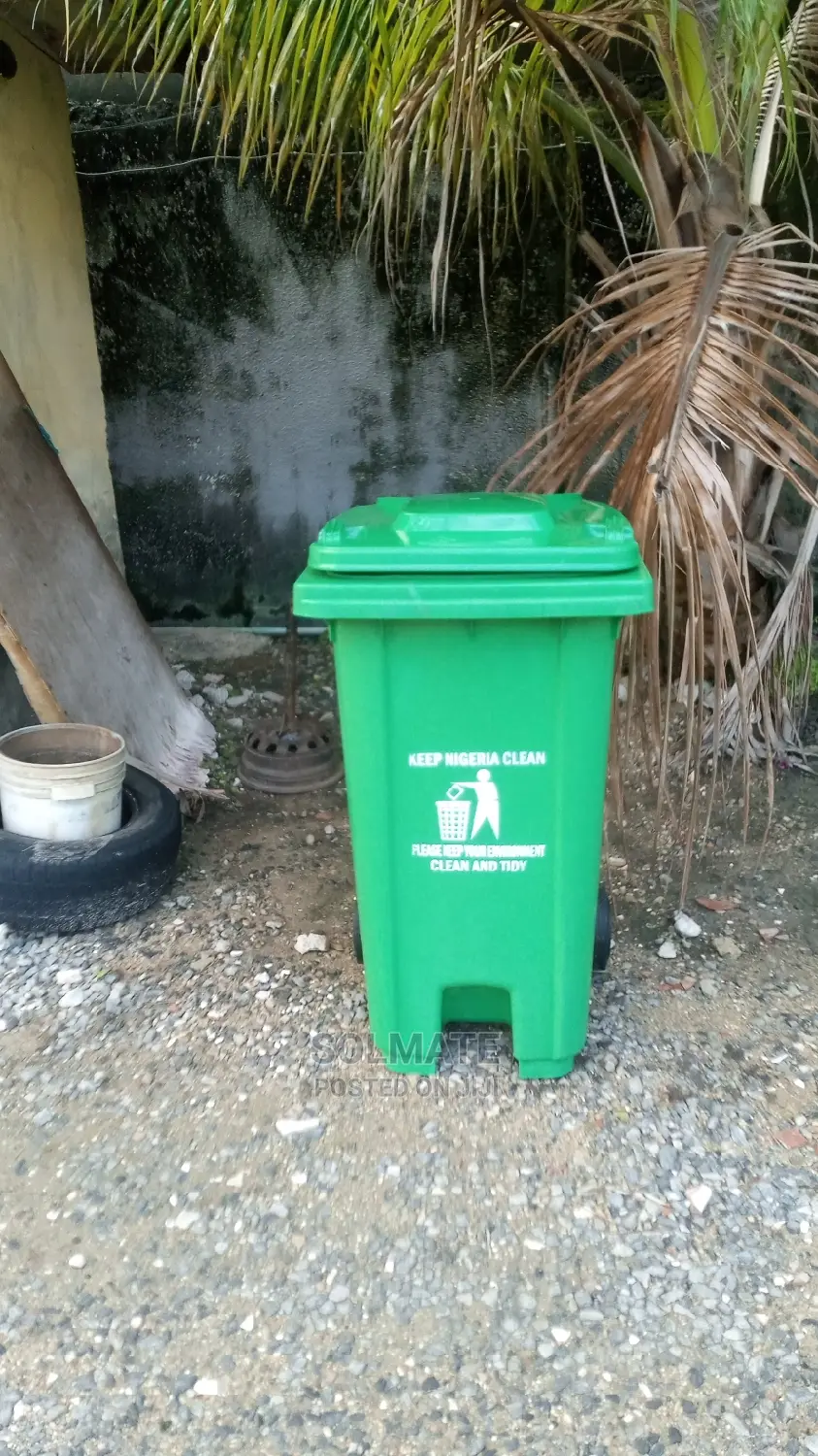 240ltrs Quality Standard Waste Bins With Rubber Tyre Cover