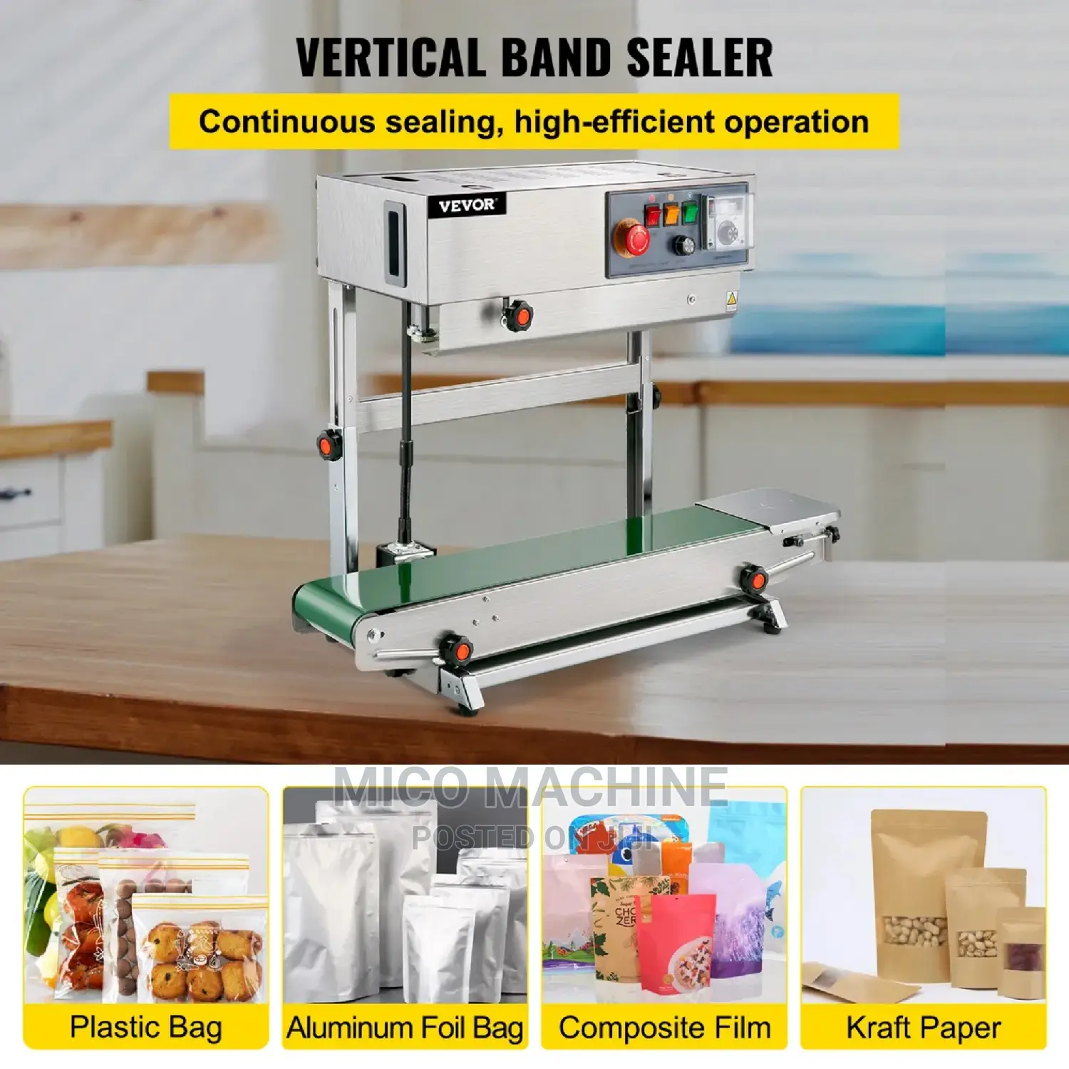 Continuous Nylon Band Sealing Machine Nylon Film Sealer