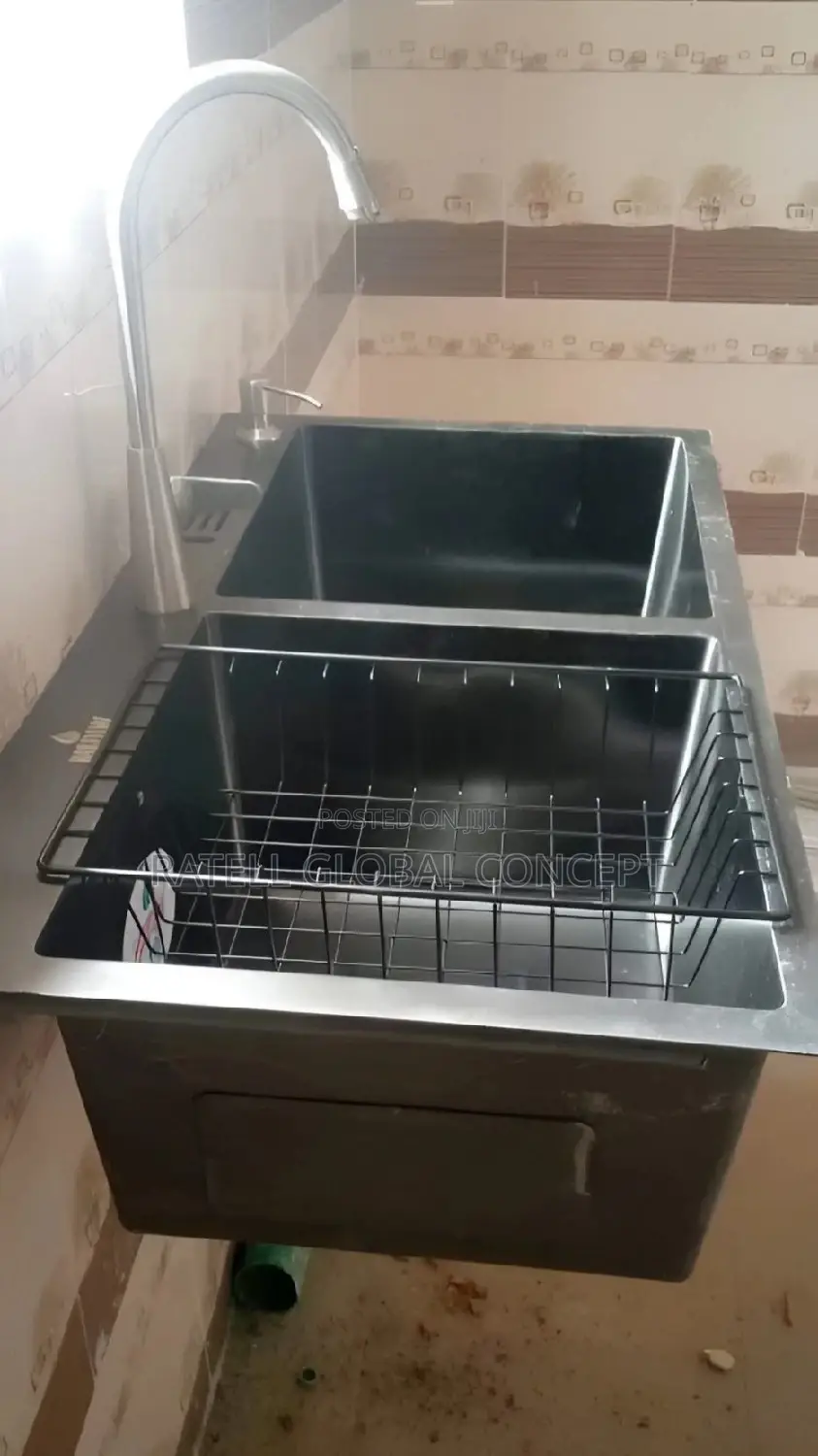 Double Bowl Black Hd Kitchen Sink