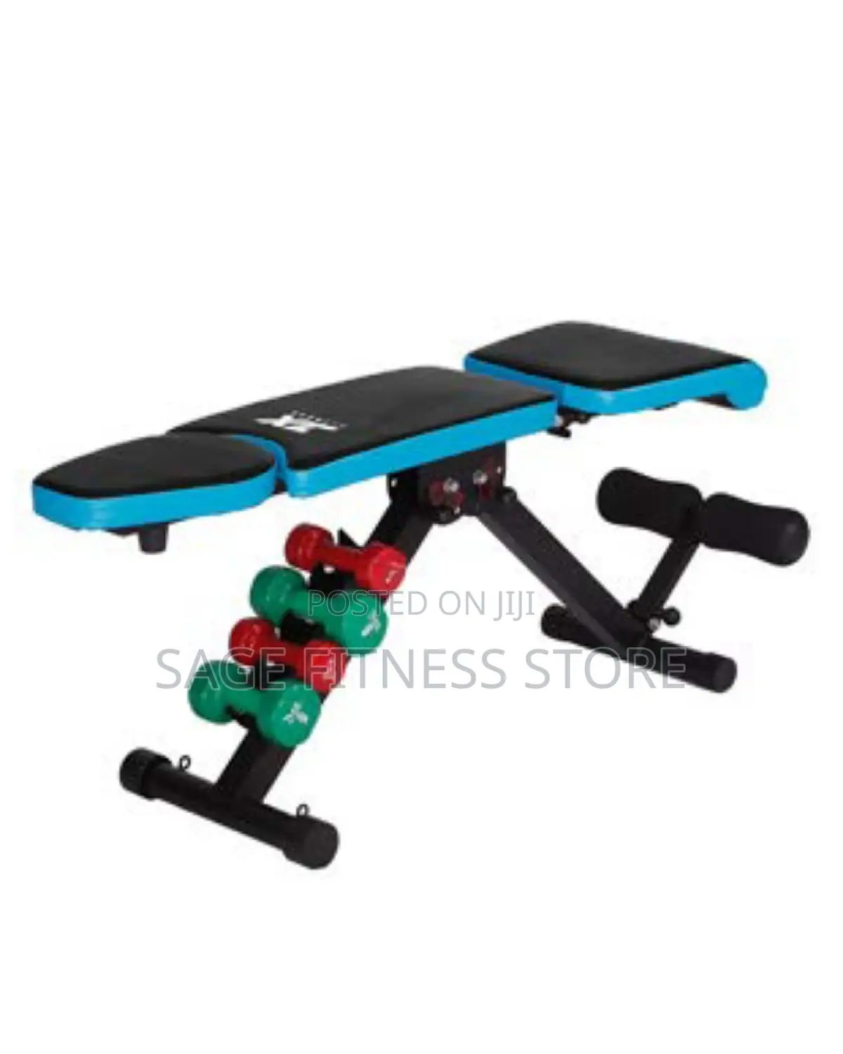 Adjustable Exercise Bench With Resistance Rope