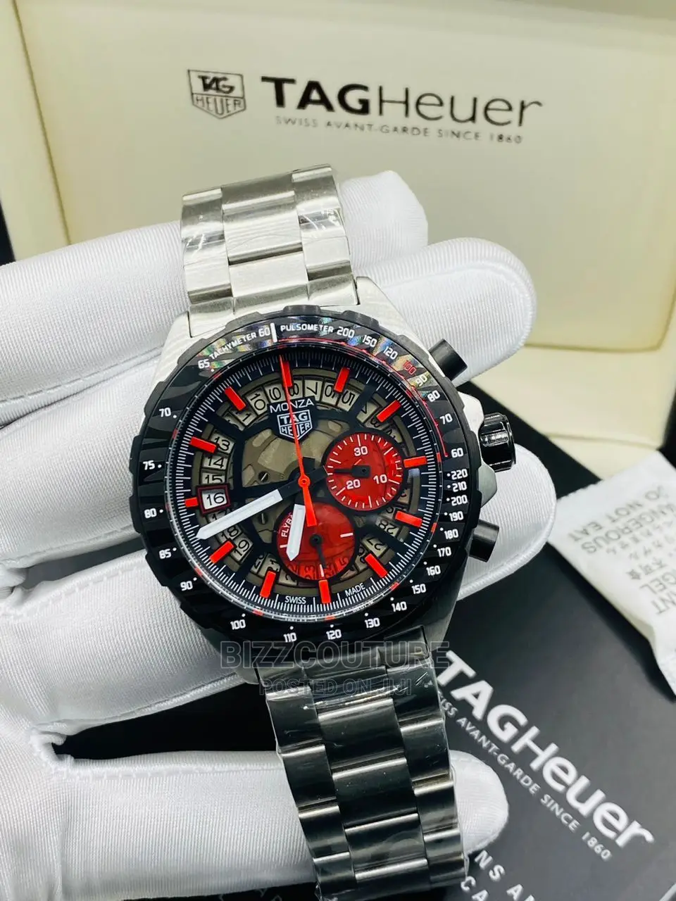 Original TAG HEUER MONZA Silver Steel Available in Store