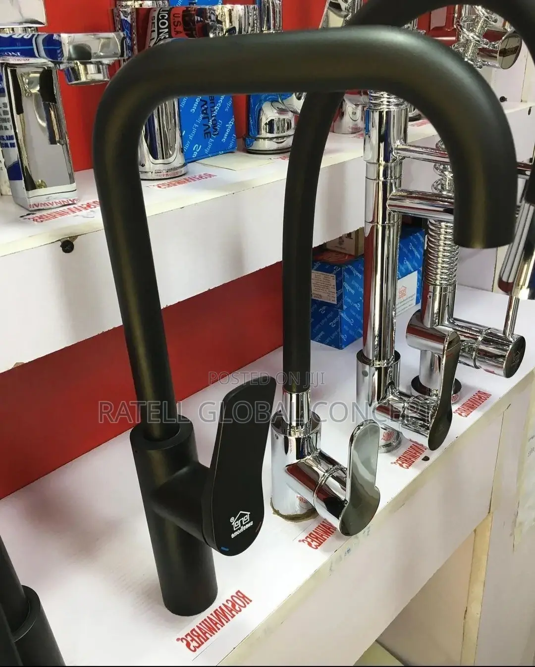 Black  Kitchen Sink Mixer