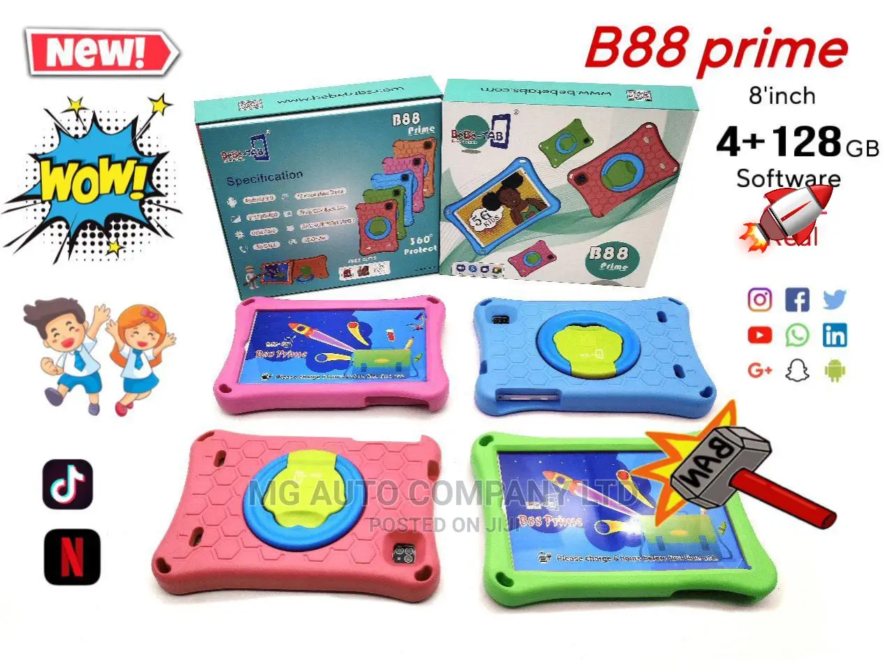 New Bebe B88 Prime 128 GB Pink