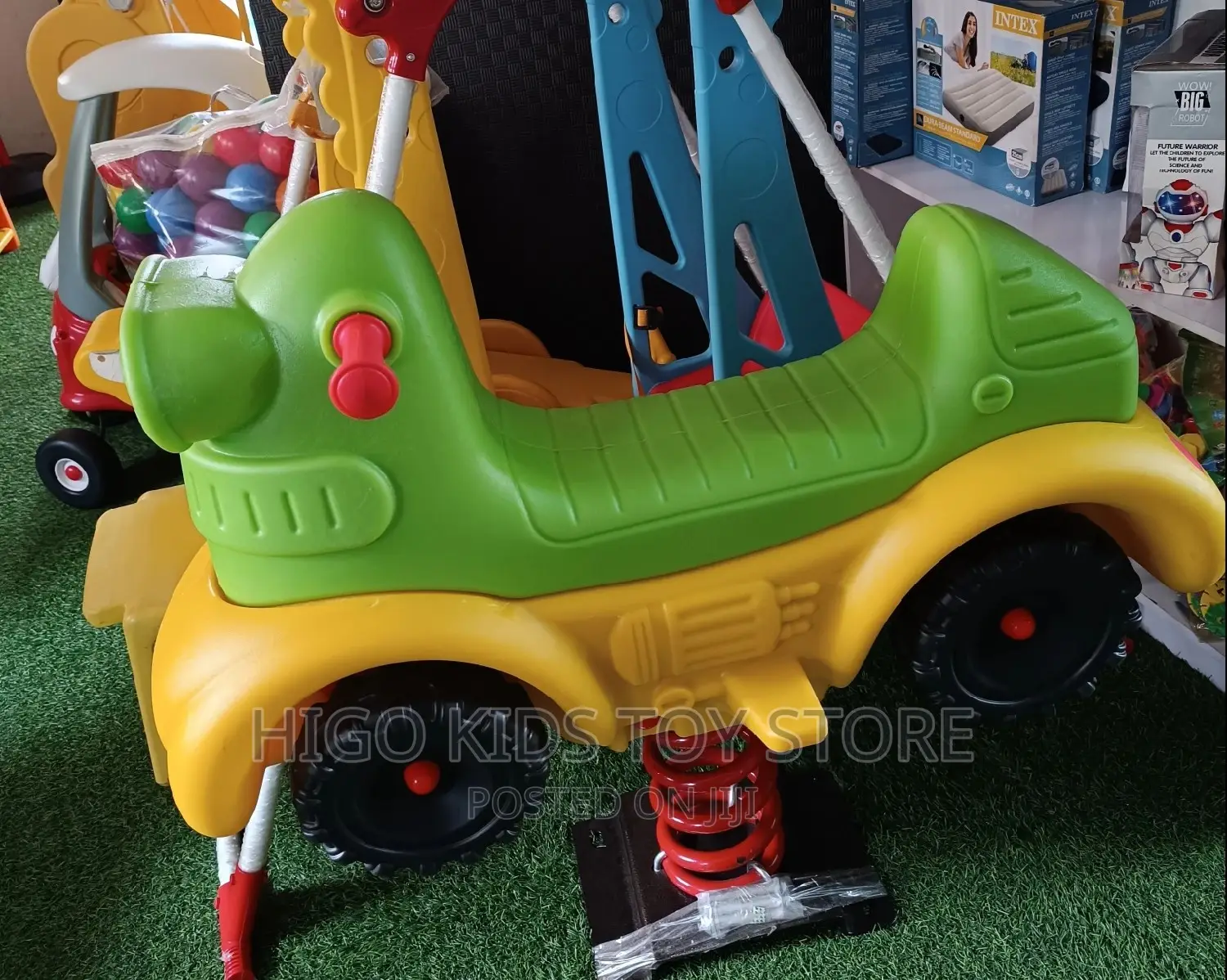 Children And Adults Spring Horse