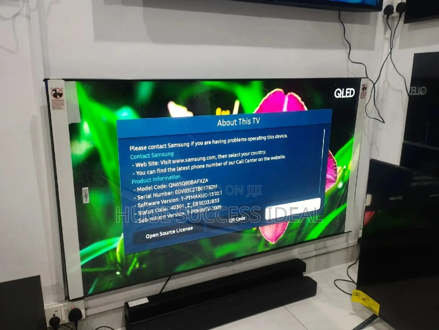 Samsung 65-Inch Class Qled Q80B Series Smart HDR TV 2022