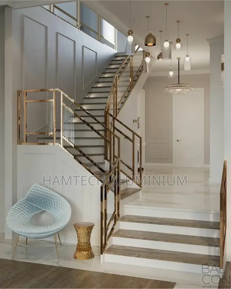 Tempered Stainless Glass Staircase