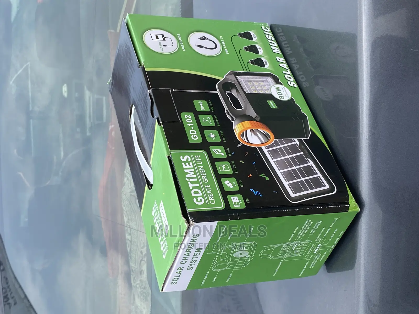 Unique Solar Fm Radio Power Bank 3 Bulbs System