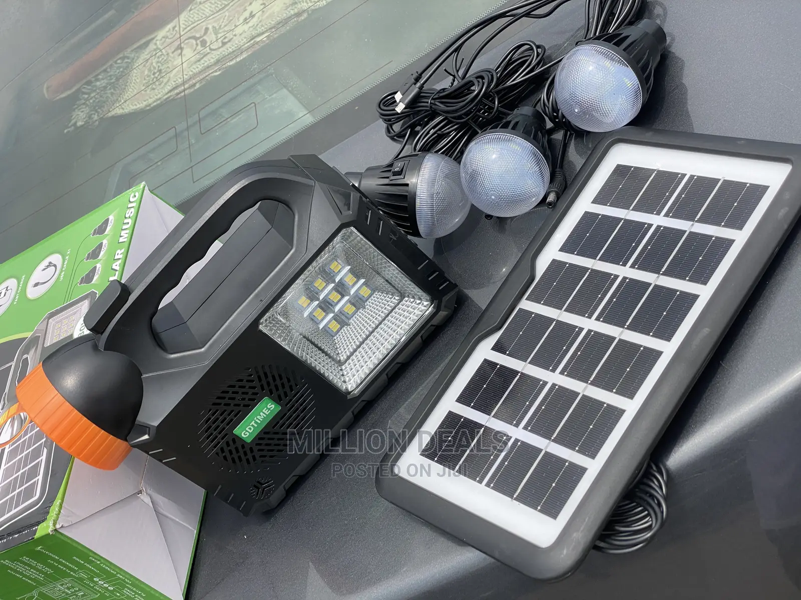 Unique Solar Fm Radio Power Bank 3 Bulbs System