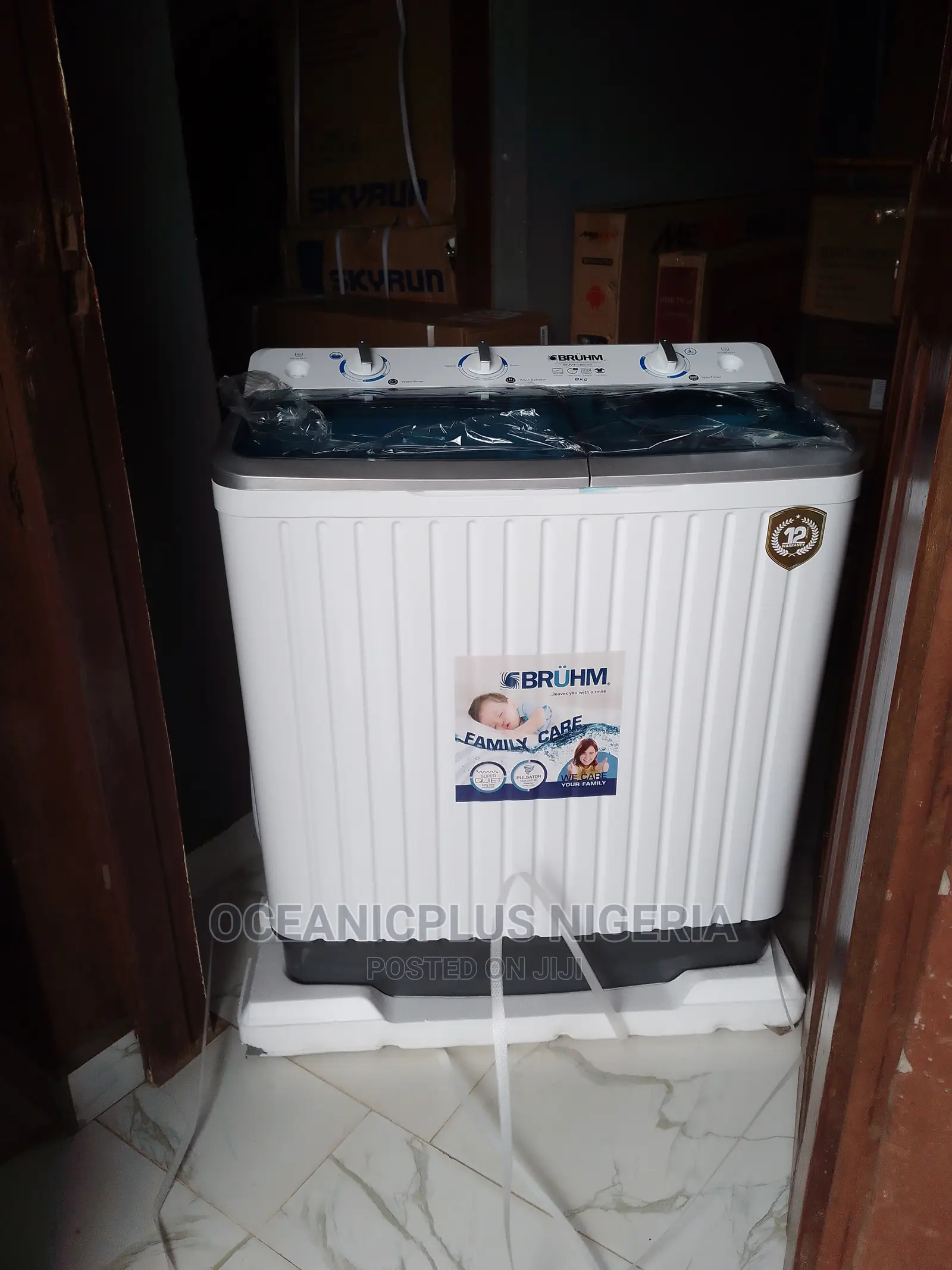 Very Effective Bruhm 8kg Twin Tub Washing Machine