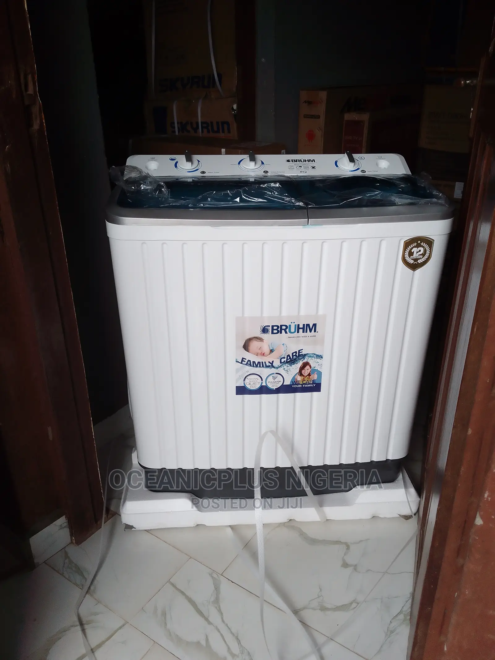 Very Effective Bruhm 8kg Twin Tub Washing Machine