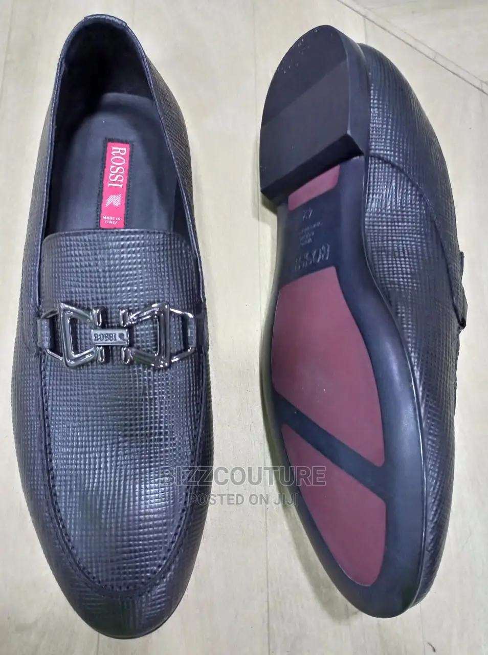 Original Italian ROSSI Leather Loafers Available in Store