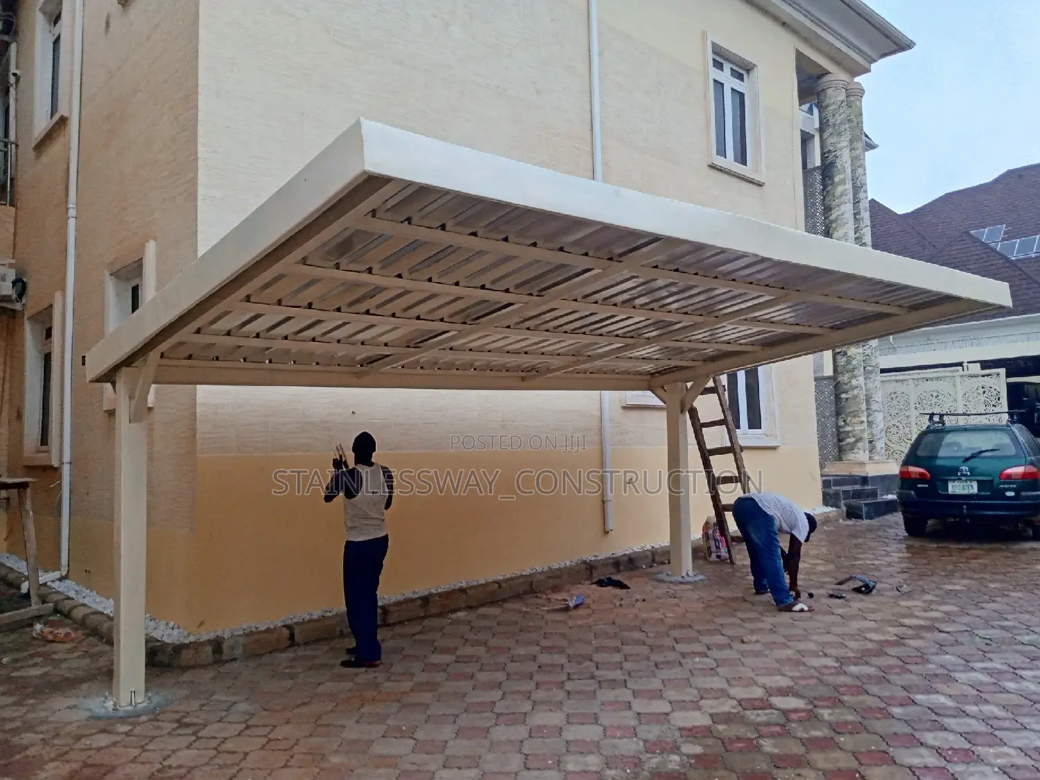Double Cars Parking Shade