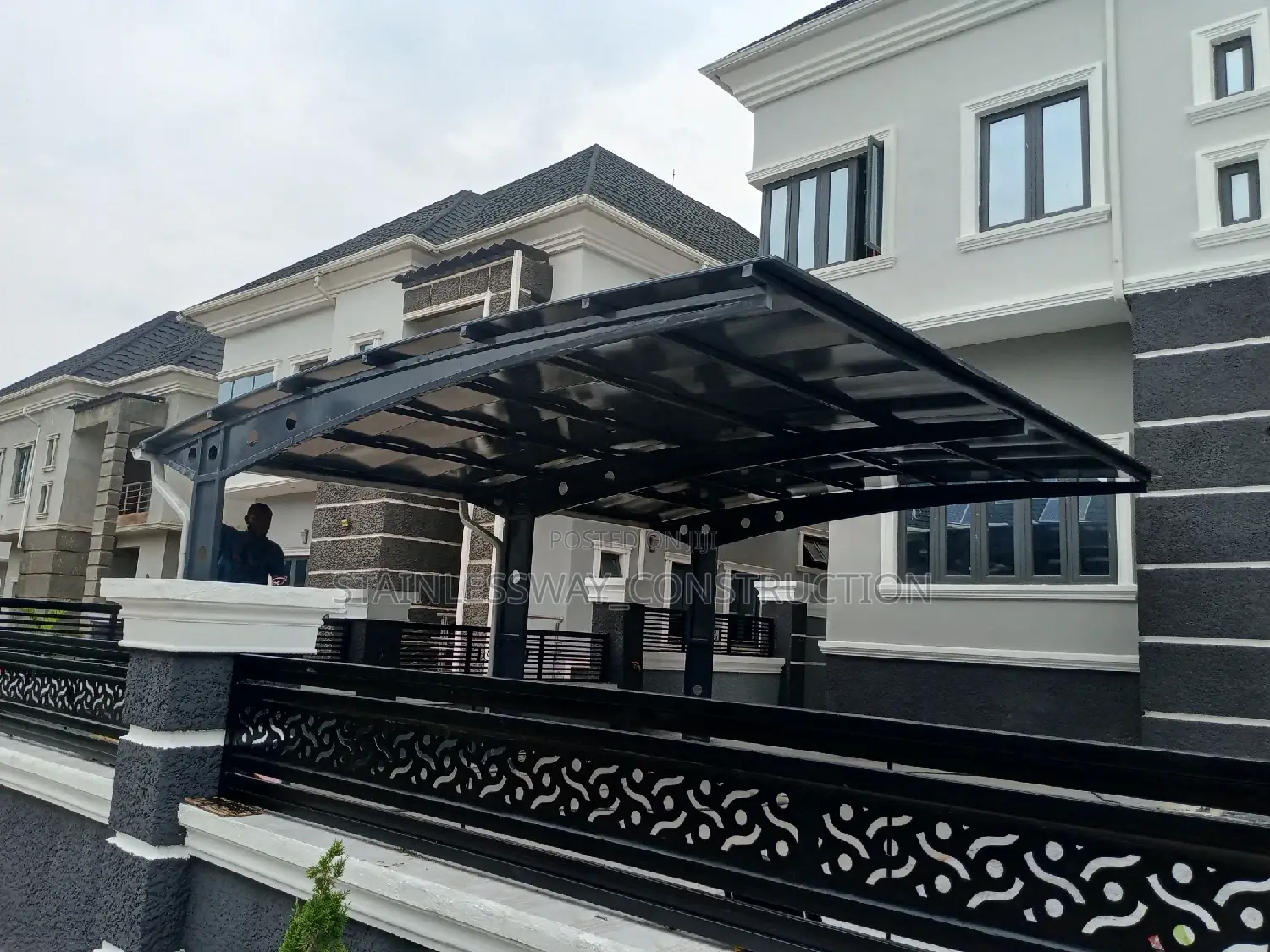 2 Car Parking Space With Danpalon Roofing Sheet