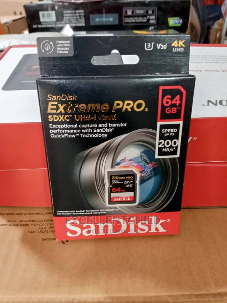 Sandisk 64gb Extreme Pro Sdxc Uhs-i Card(200mb/S)