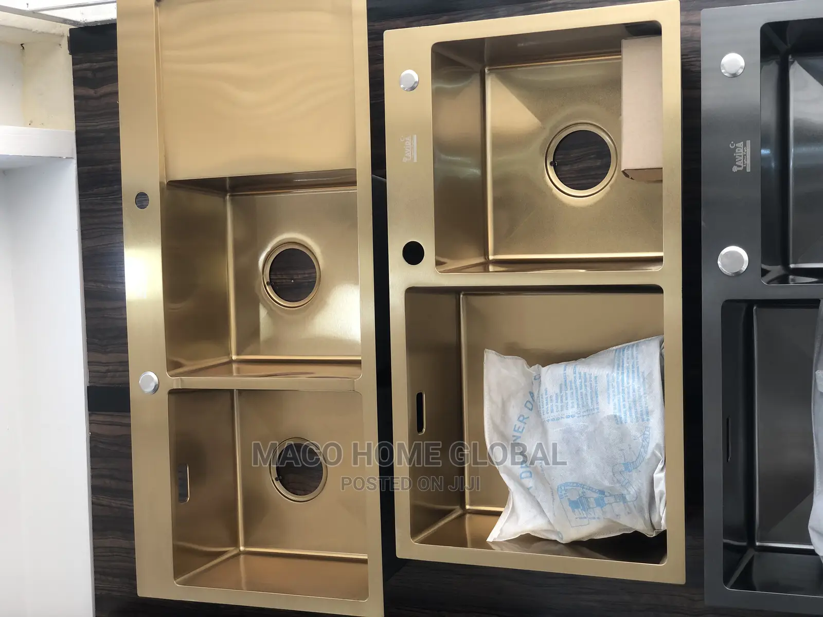 Kitchen Sink Two Hole Gold to Gold