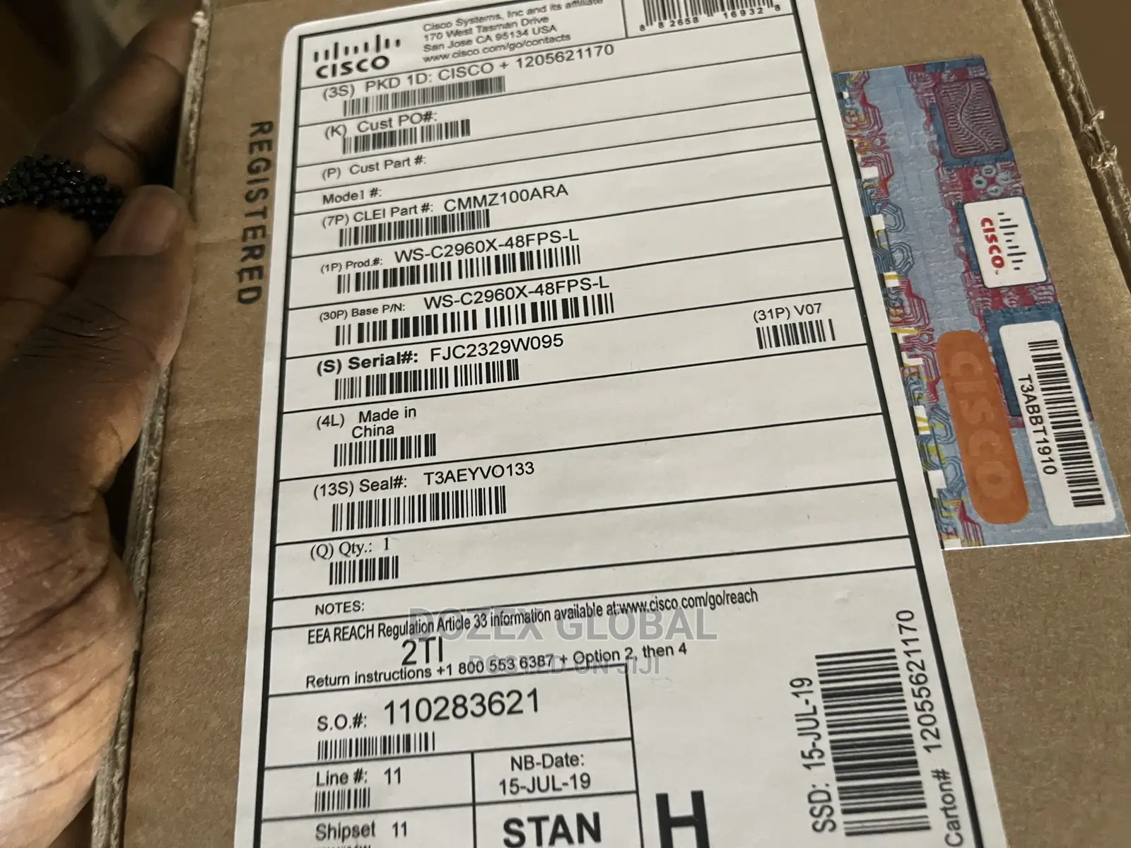 Cisco 2960x-48fps-L Gigabytes and Poe Switch
