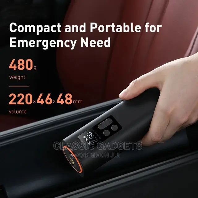 Baseus Super Mini Smart Fast Inflator for Cars and Balls