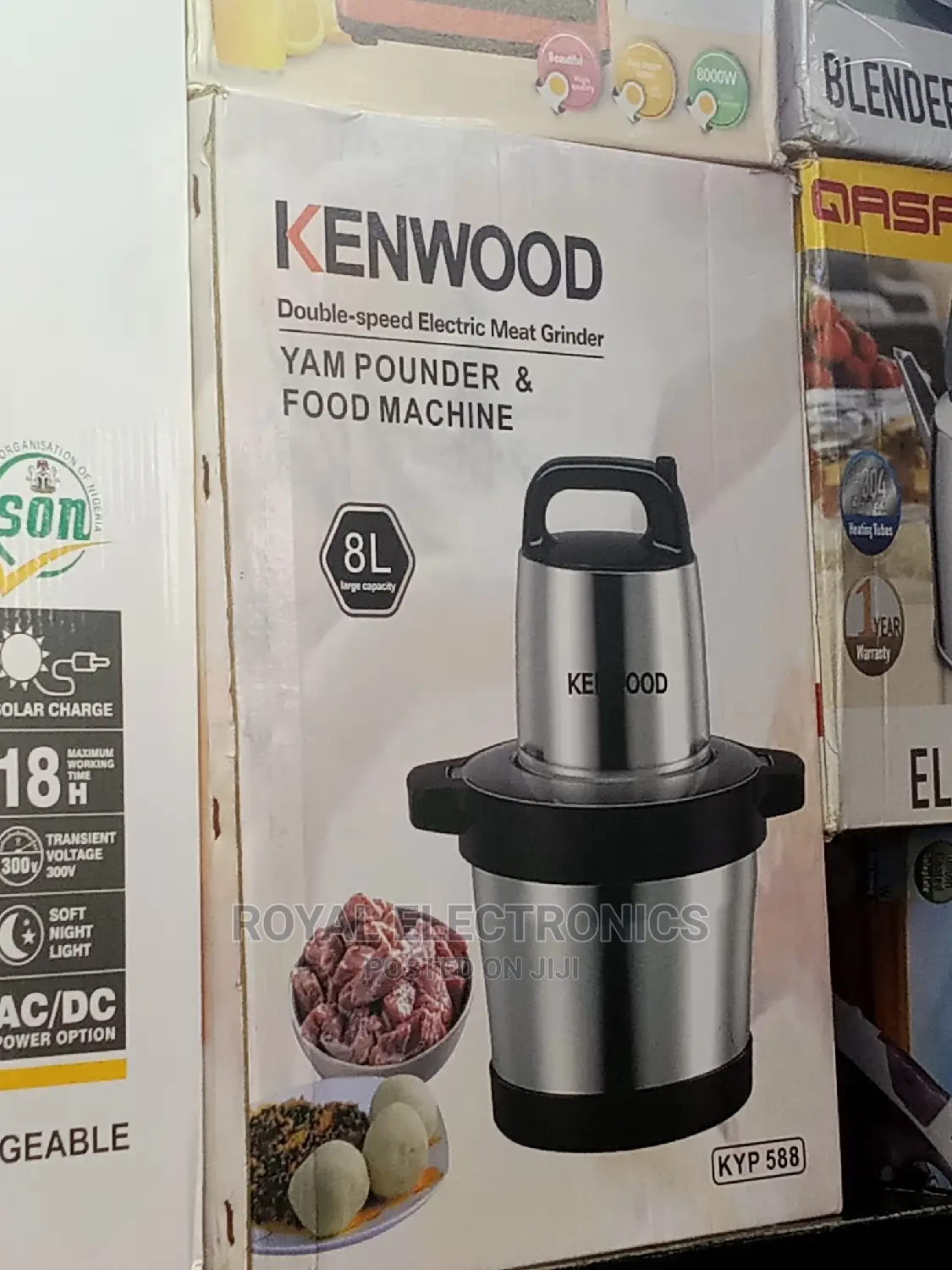 Authentic Kenwood 8L Yam Pounder and Food Machine