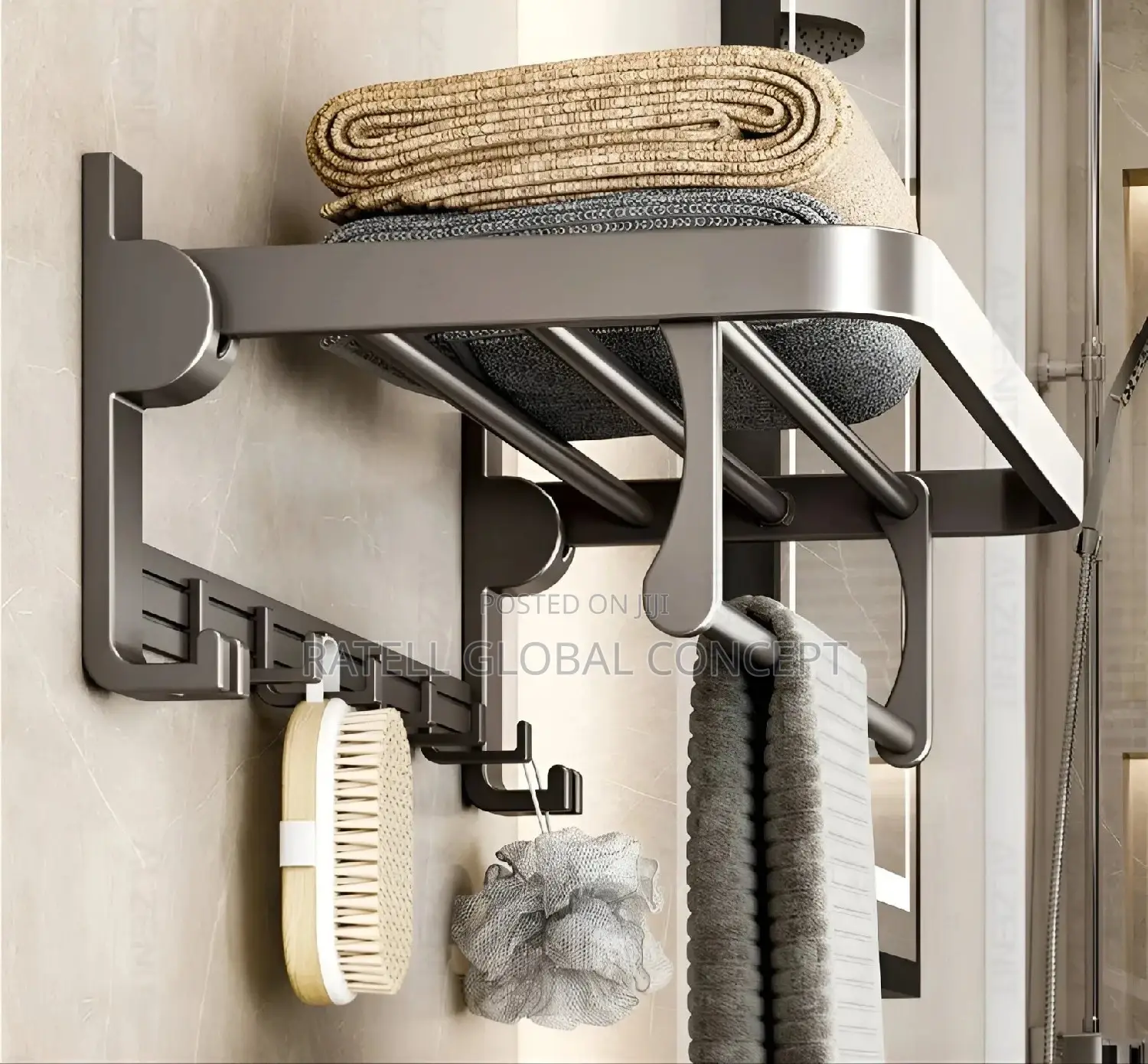 Multi Purpose Bathroom Towel Hanger