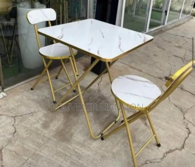 Foldable Table and Chair Wood Design