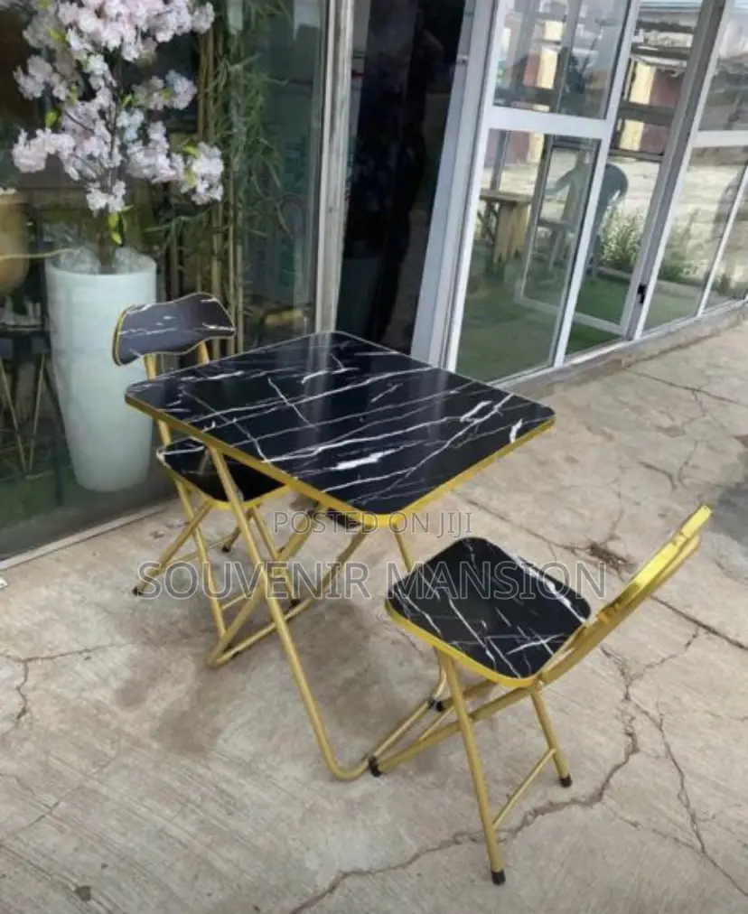 Foldable Table and Chair Wood Design