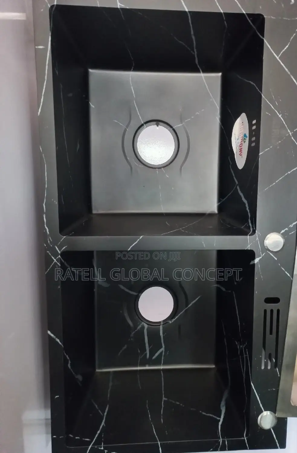 Marble Black Hd Kitchen Sink