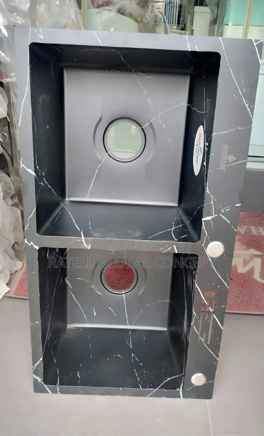 Marble Black Hd Kitchen Sink