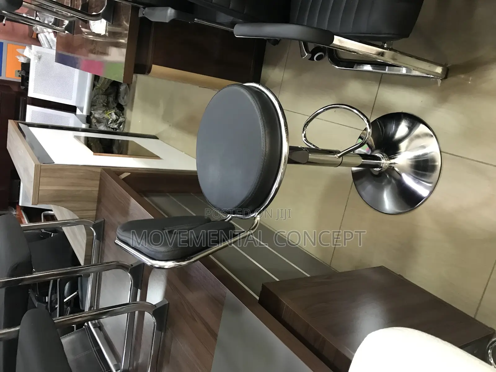 Black Bar Stool Armless