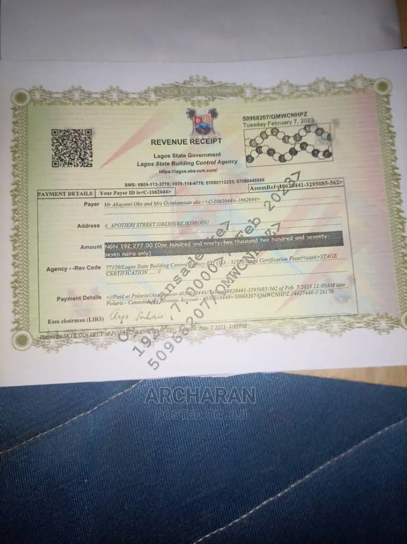 Processing of Building Approval, C of O Survey With Redcop