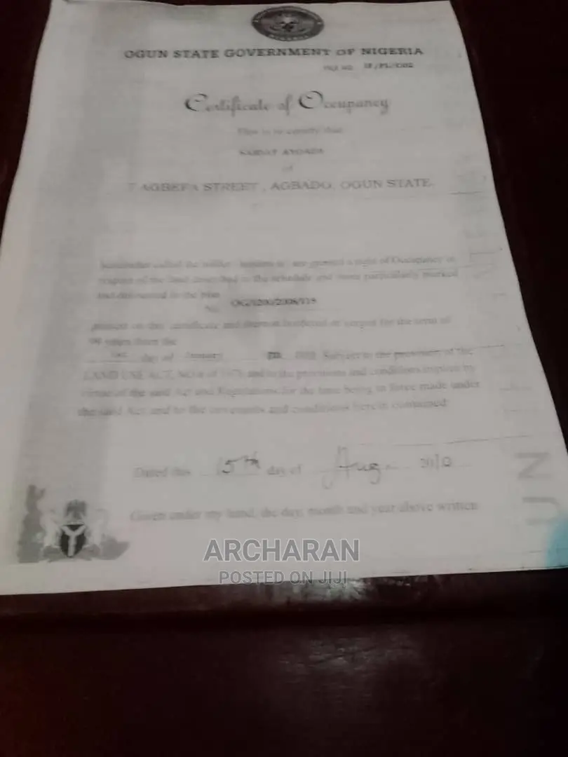 Processing of Building Approval, C of O Survey With Redcop
