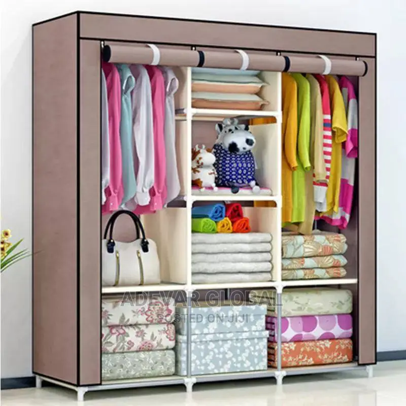 Mobile Clothes Wardrobe Storage Rack