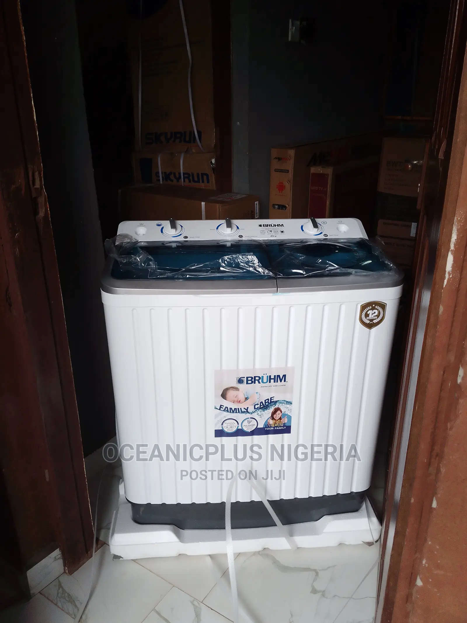 Very Strong Bruhm 8kg Top Loader Washing Machine