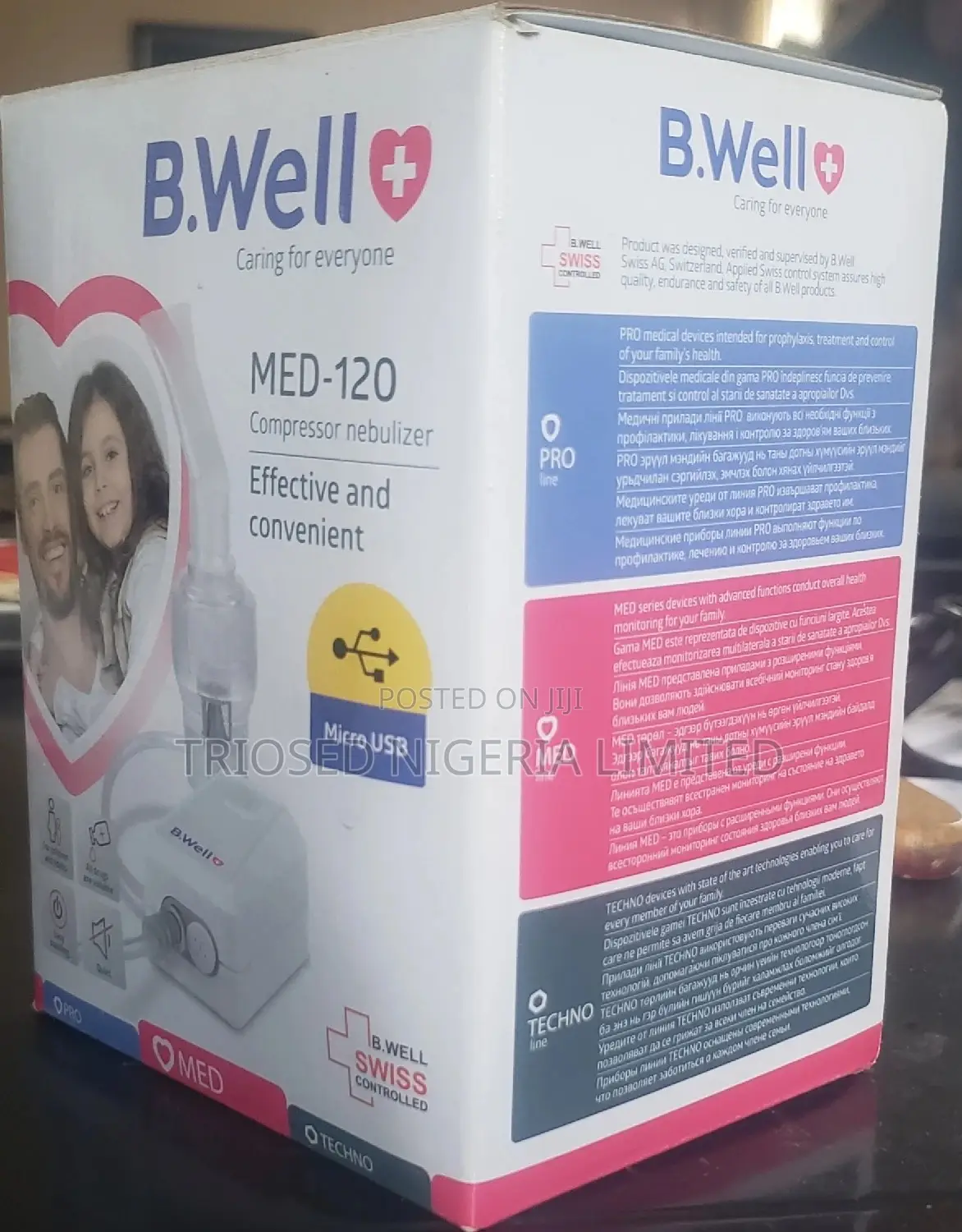 MED-120 Compressor Nebulizer, (B.Well Swiss)