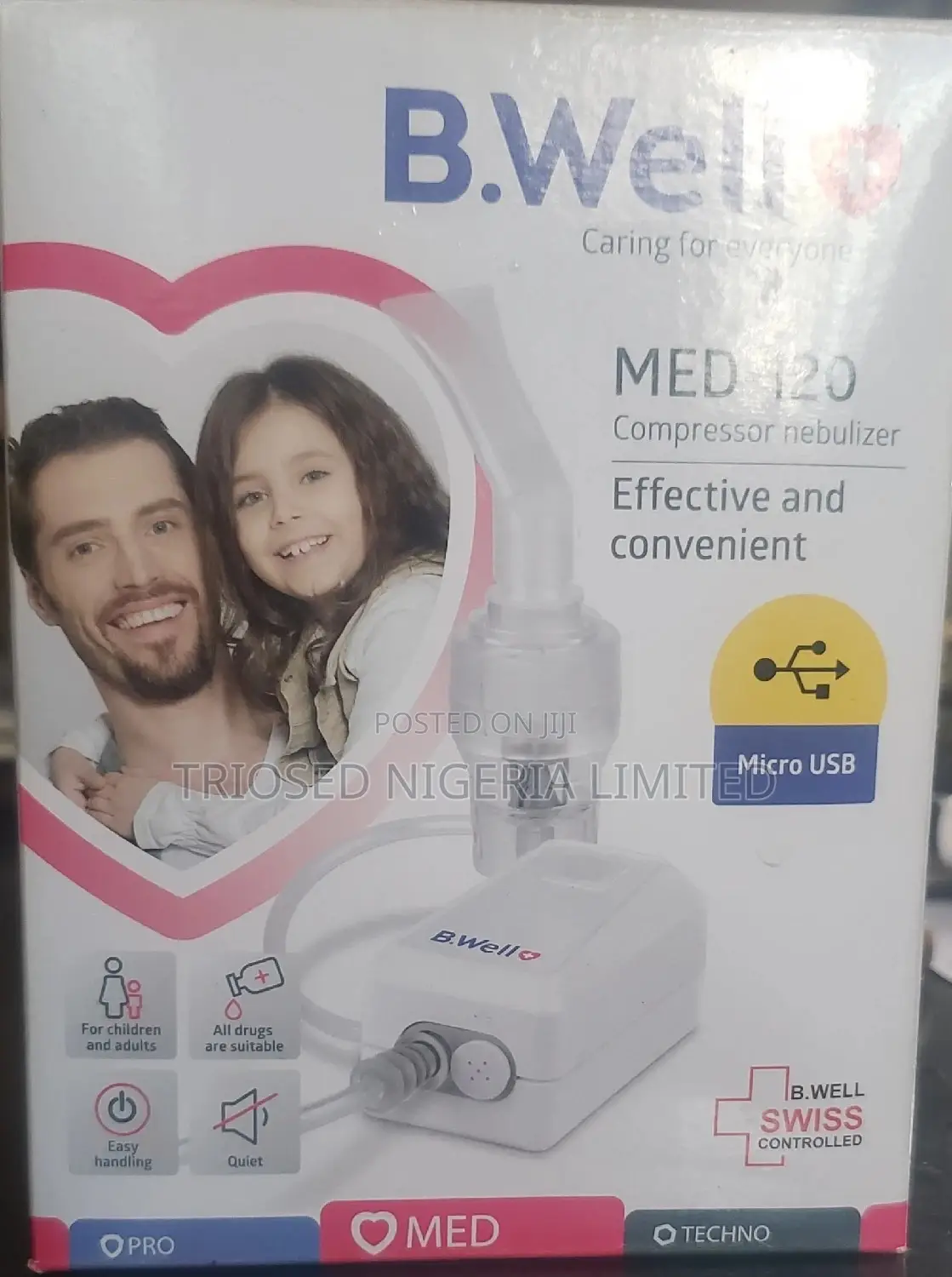 MED-120 Compressor Nebulizer, (B.Well Swiss)