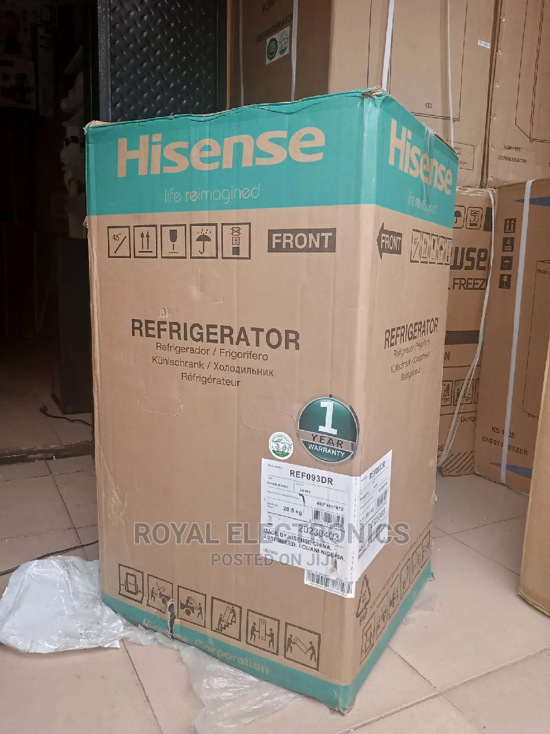 Top Class Hisense 93l Single Door Table Top Refrigerator