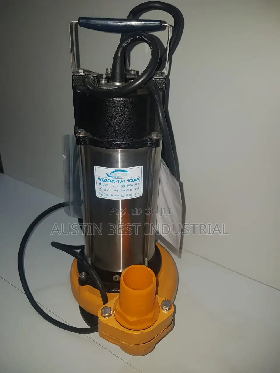 Sewage Pump Stainless Steel Single Phase 1hp 110V 30ft