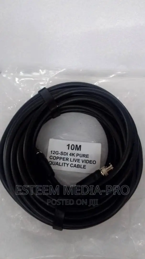 Factory Made 12g Sdi Cable 10mtrs Pure Copper Quality Video Cable