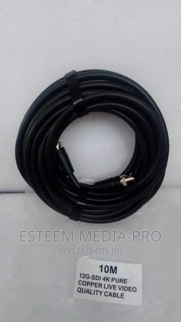 Factory Made 12g Sdi Cable 10mtrs Pure Copper Quality Video Cable