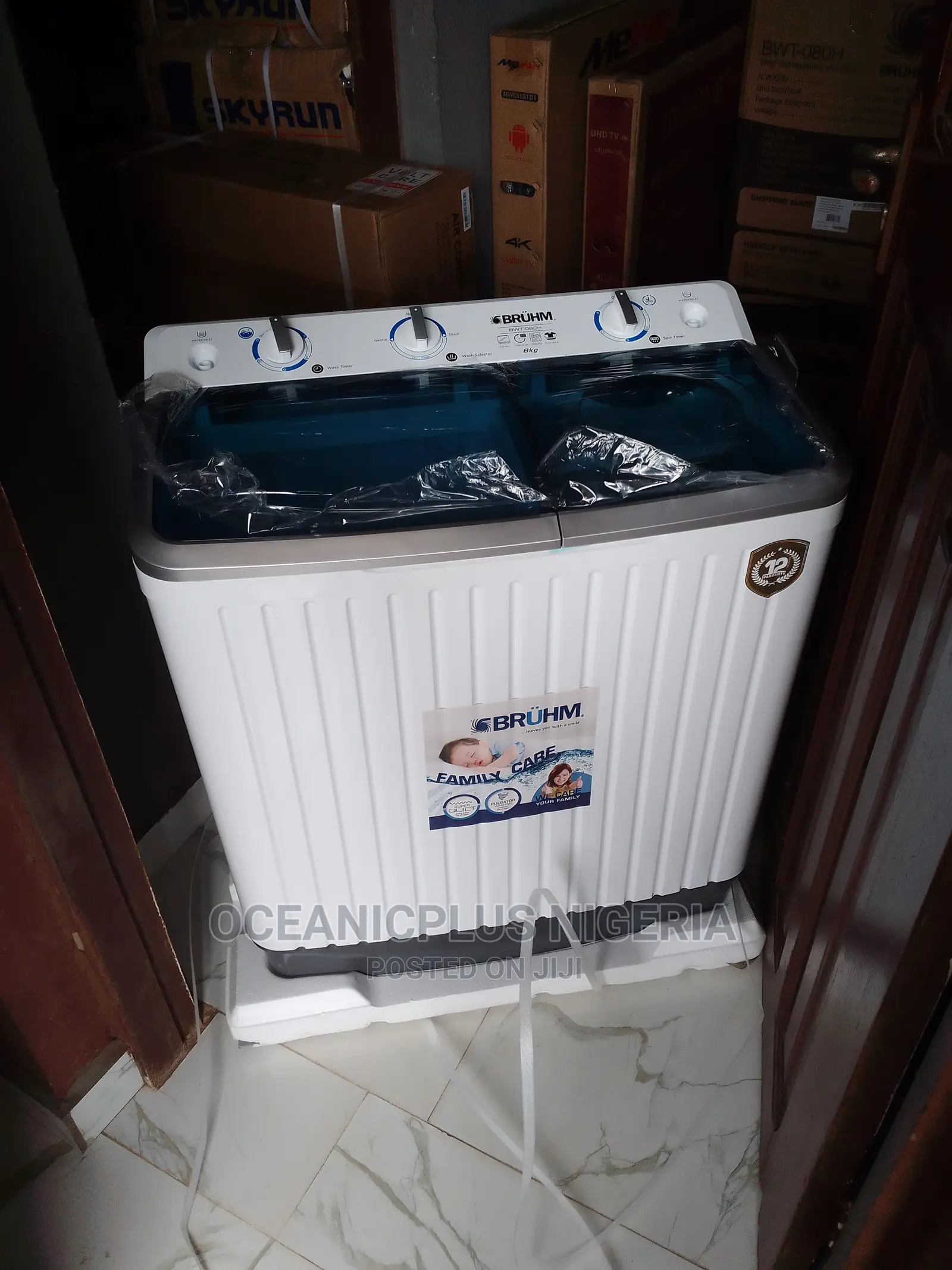 Brand New Bruhm 8kg Twin Tub Washing Machine