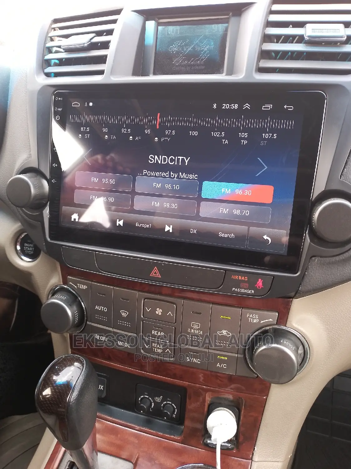 Toyota Highlander 08 -2012 Android Screen With Rear Camera
