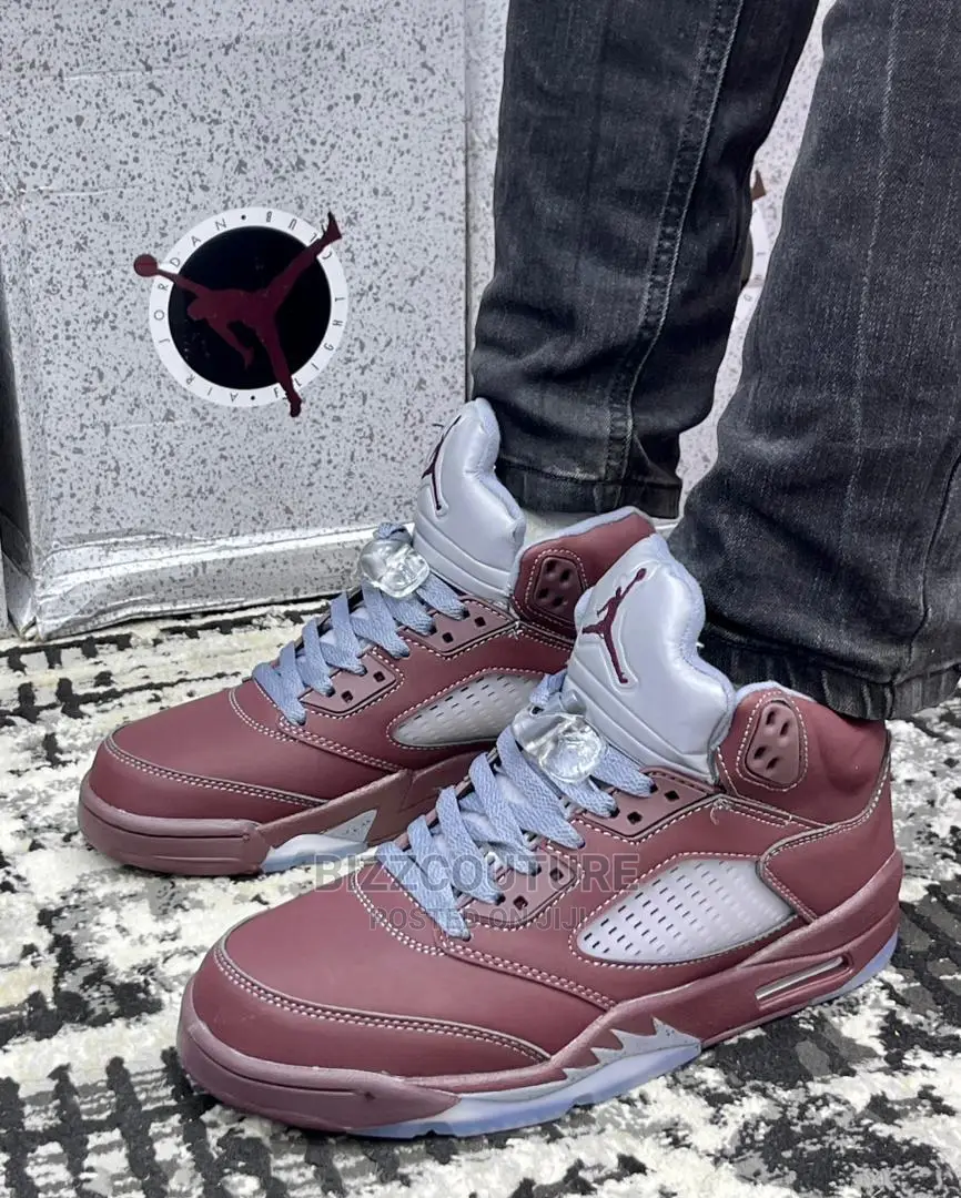 Original NIKE Air Jordan 5 Burgundy Available in Store