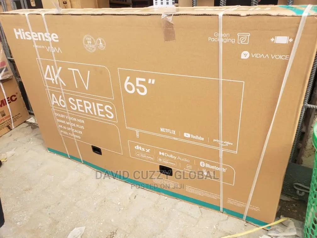 Original Hisense 65 Inches A6 Series Smart Tv