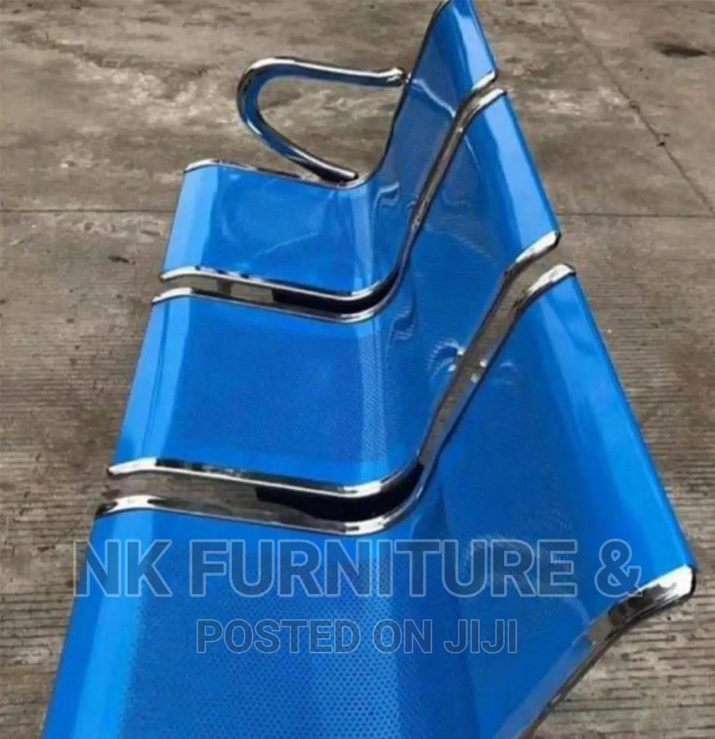 Blue Color 3 Seater Airport Chair
