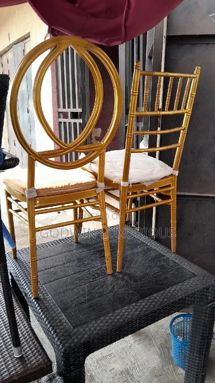 Iron Dior and Chiavari Chairs