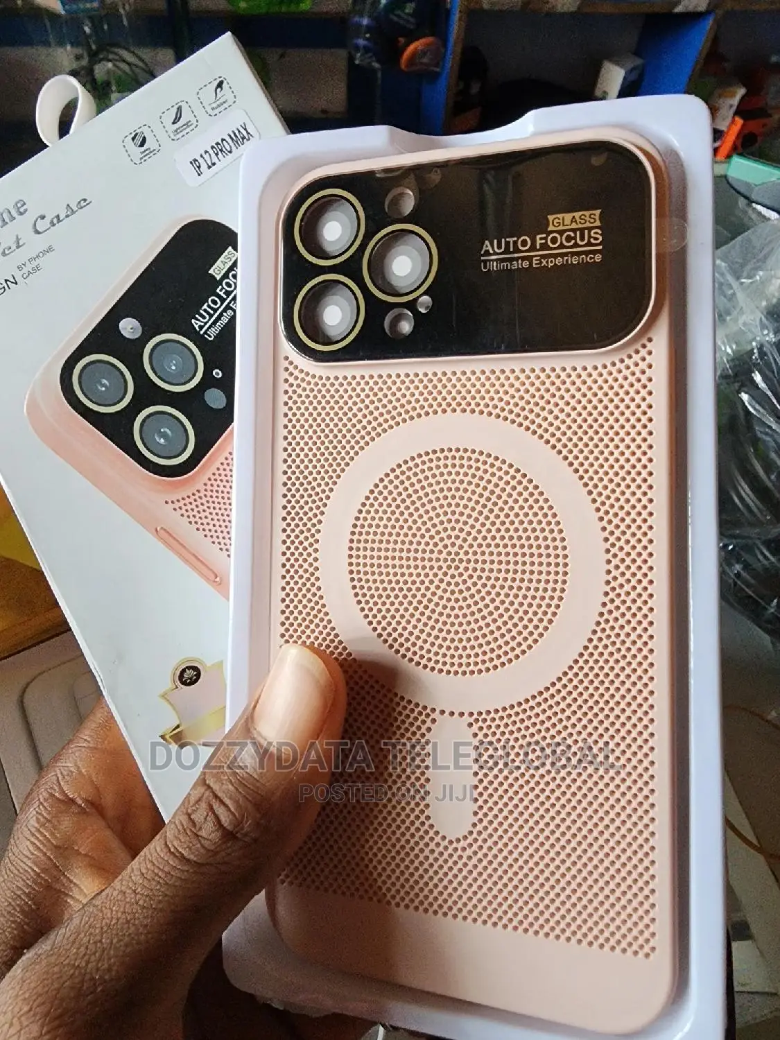 iPhone 12 Pro Max Pc Net Case (Cheery Blossom Pink)