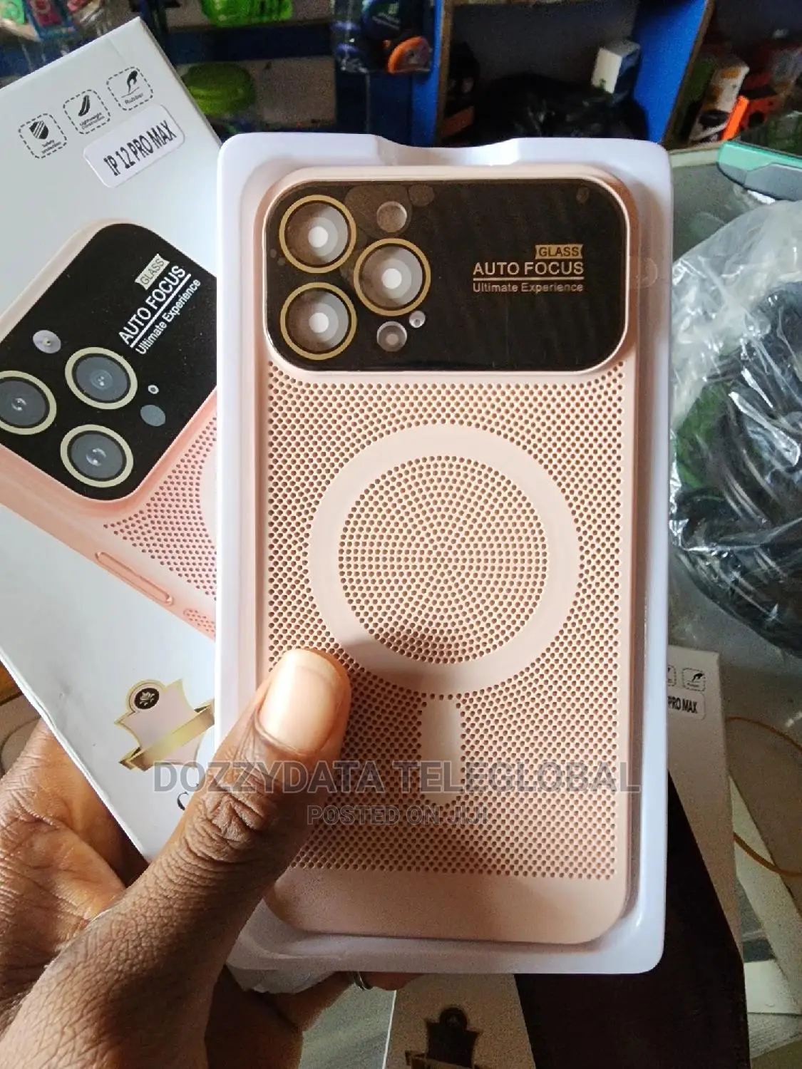 iPhone 12 Pro Max Pc Net Case (Cheery Blossom Pink)