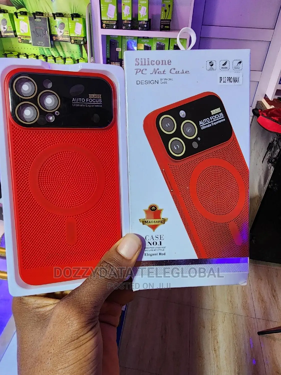 iPhone 12 Pro Max Pc Net Case (Elegant Red)
