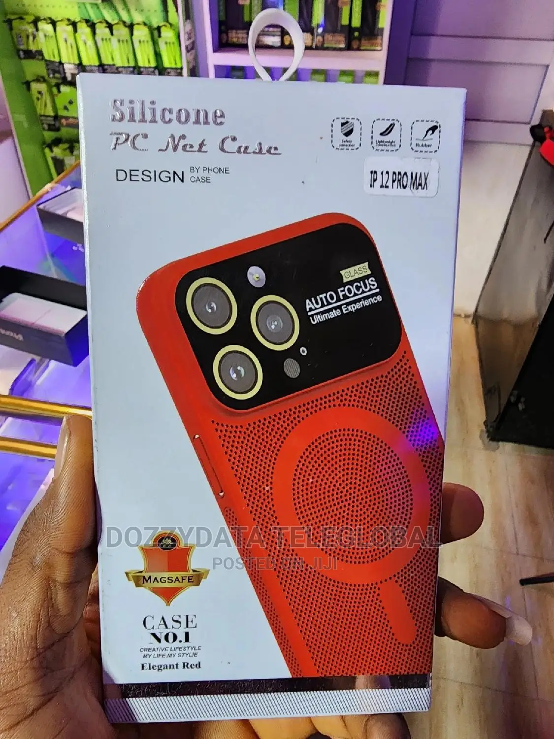 iPhone 12 Pro Max Pc Net Case (Elegant Red)