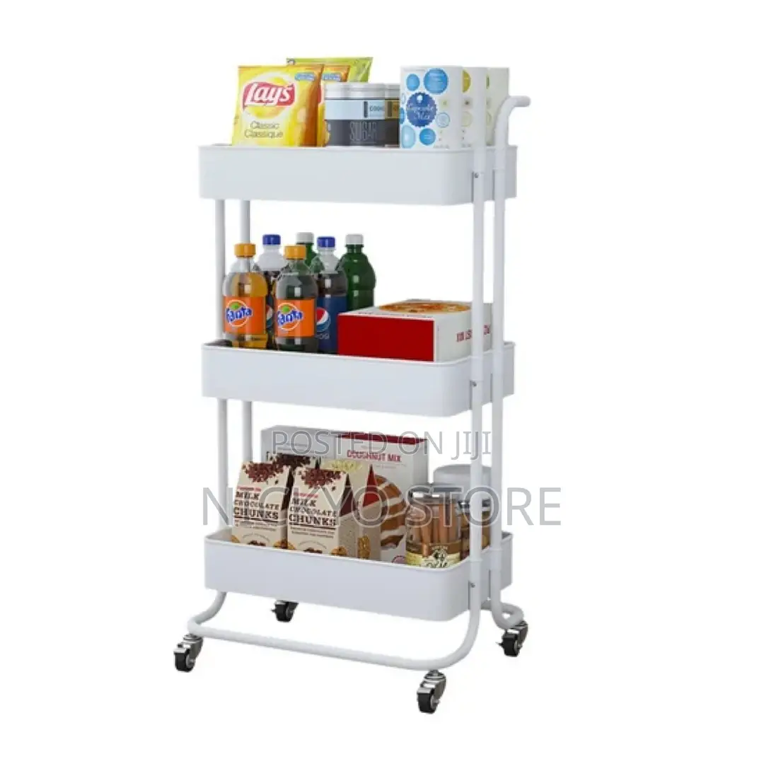 Three Tier Moving Vegetables and Fruit Storage Rack
