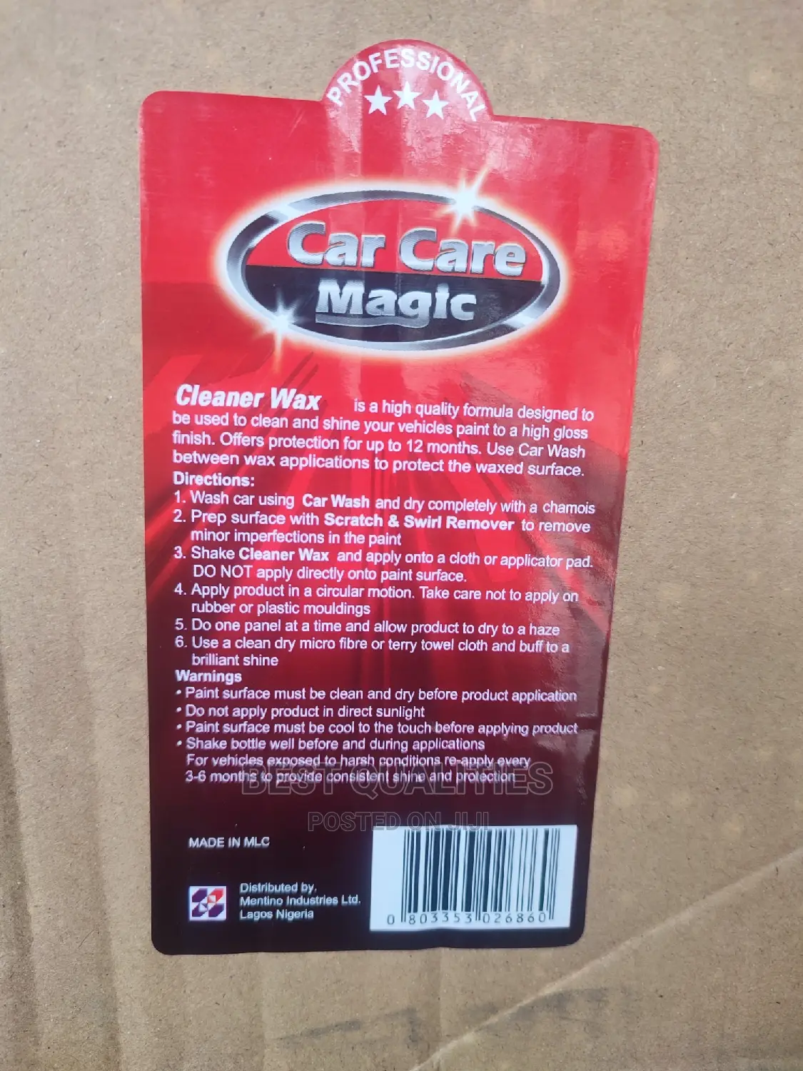 CLEANER WAX CAR CARE MAGIC {Polish, Protect Shine 3 In 1}